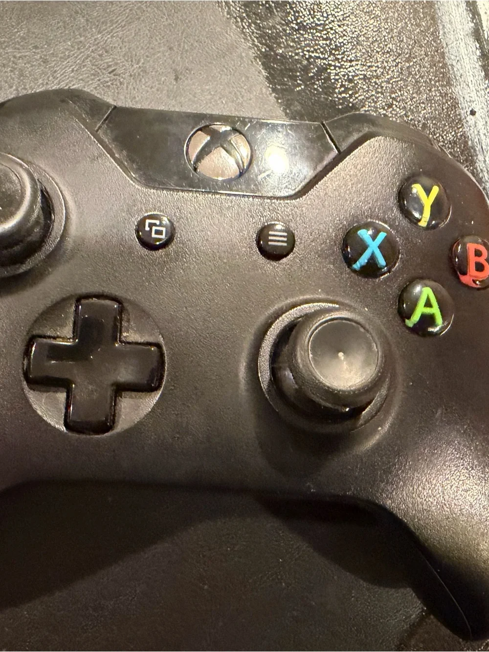 Xbox One Console with Two Black Wireless Controllers -